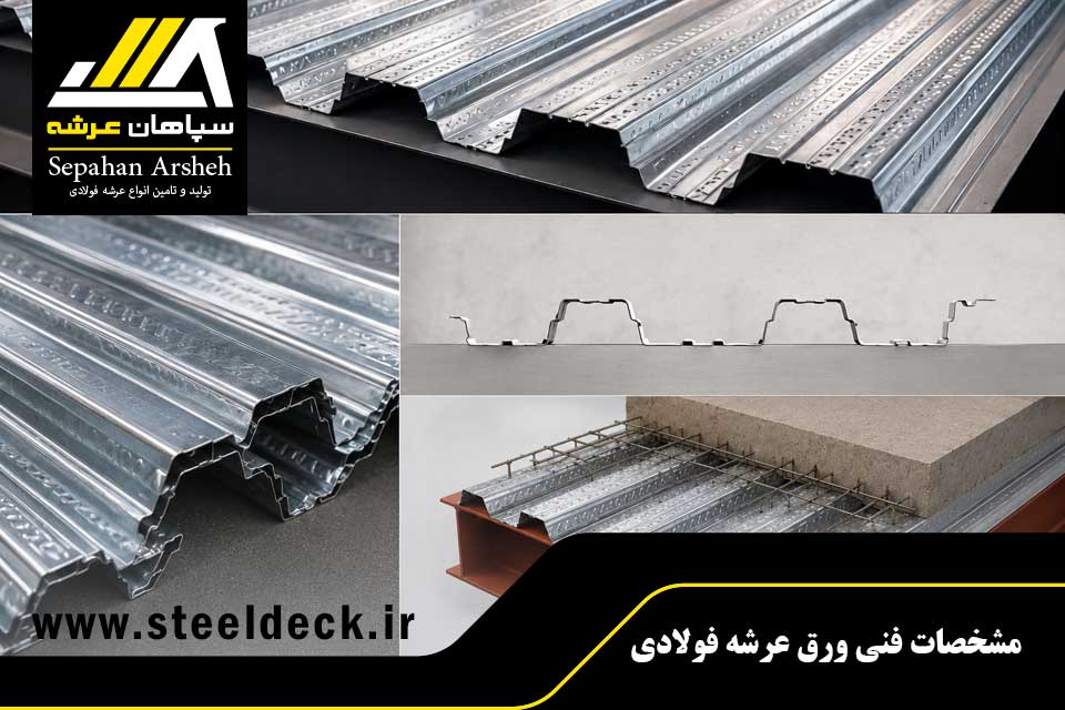 مشخصات فنی ورق عرشه فولادی
