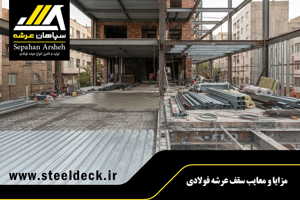 مزایا و معایب سقف عرشه فولادی